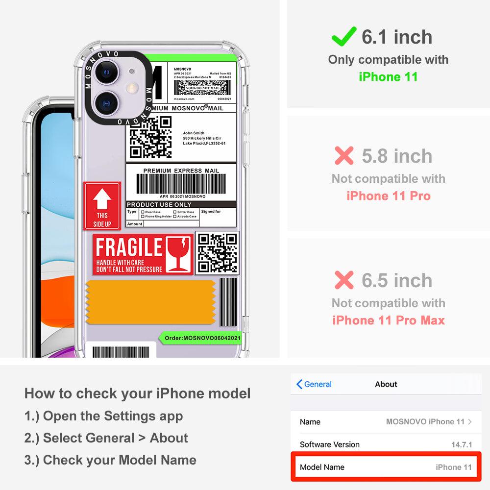 MOSNOVO LABEL Phone Case - iPhone 11 Case - MOSNOVO