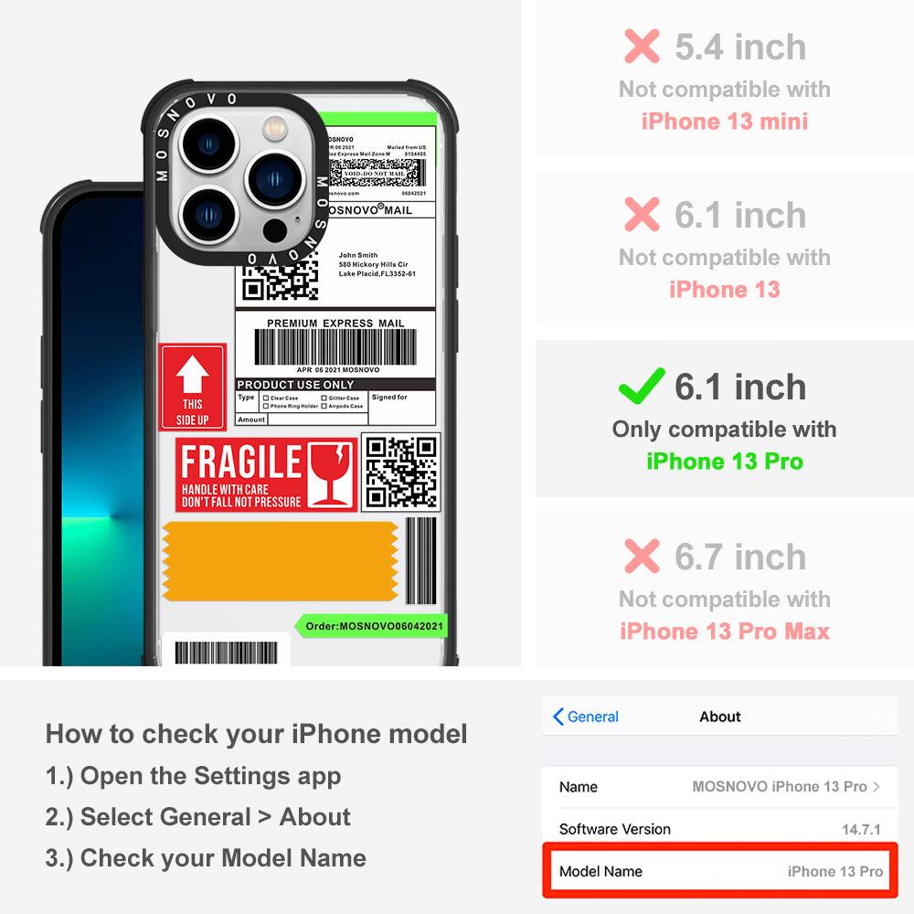 MOSNOVO LABEL Phone Case - iPhone 13 Pro Case - MOSNOVO