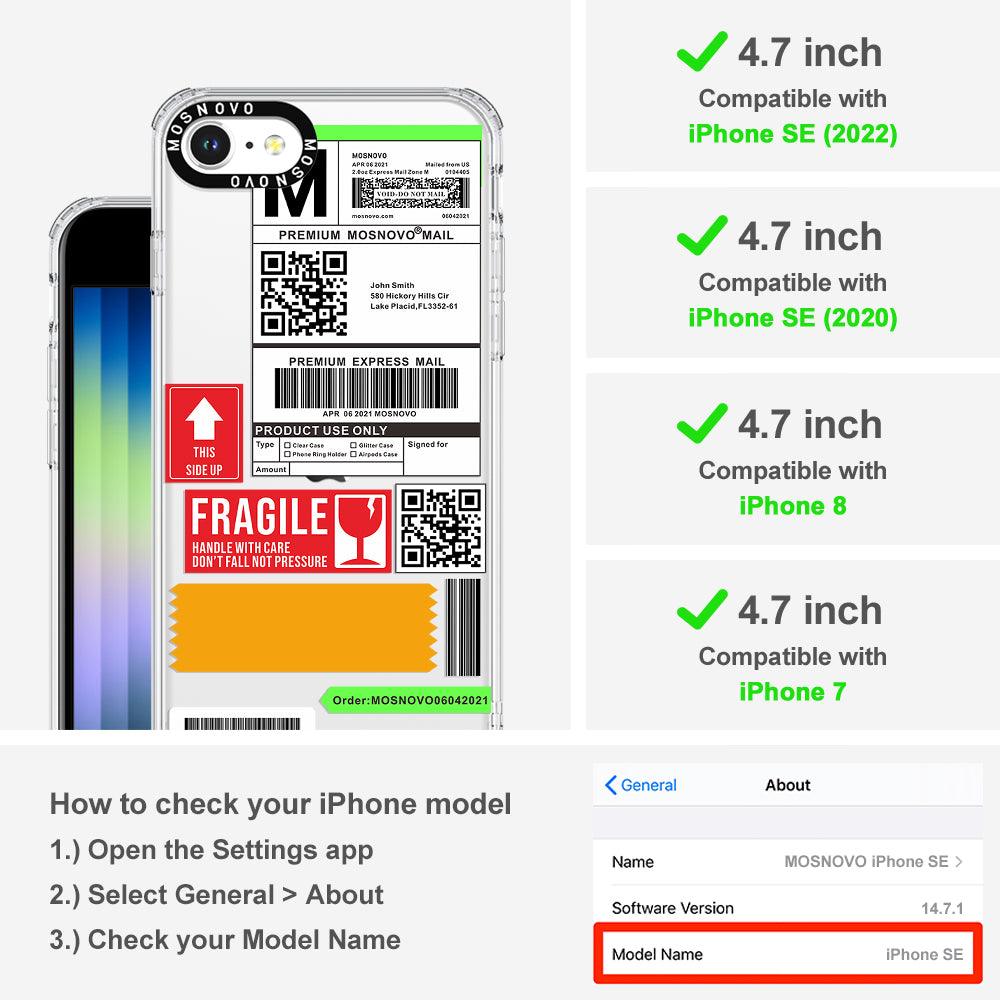 MOSNOVO LABEL Phone Case - iPhone SE 2020 Case - MOSNOVO