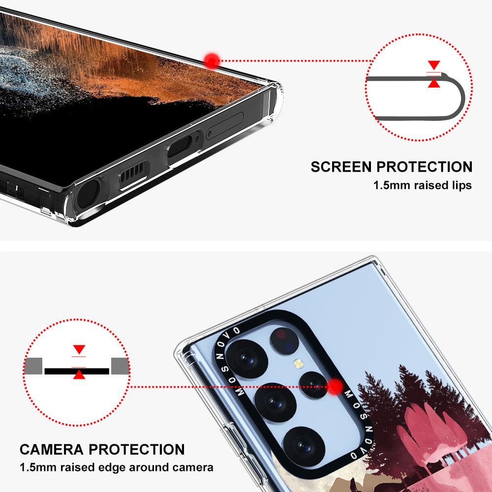Mountain Landscape Phone Case - Samsung Galaxy S22 Ultra Case - MOSNOVO