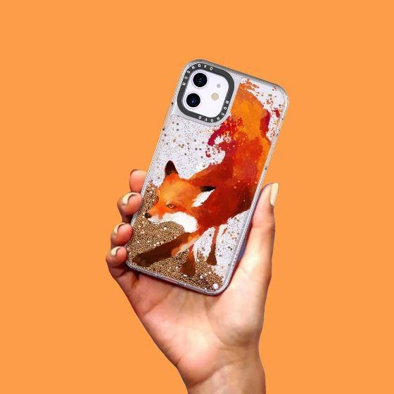 Mr Fox Glitter Phone Case - iPhone 11 Case - MOSNOVO