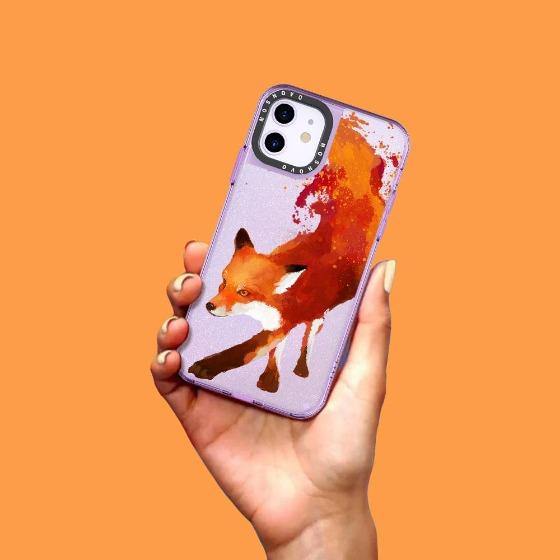 Mr Fox Glitter Phone Case - iPhone 11 Case - MOSNOVO