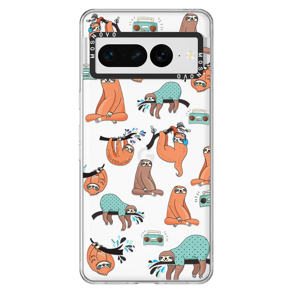 Musical Sloth Phone Case - Google Pixel 7 Pro Case - MOSNOVO