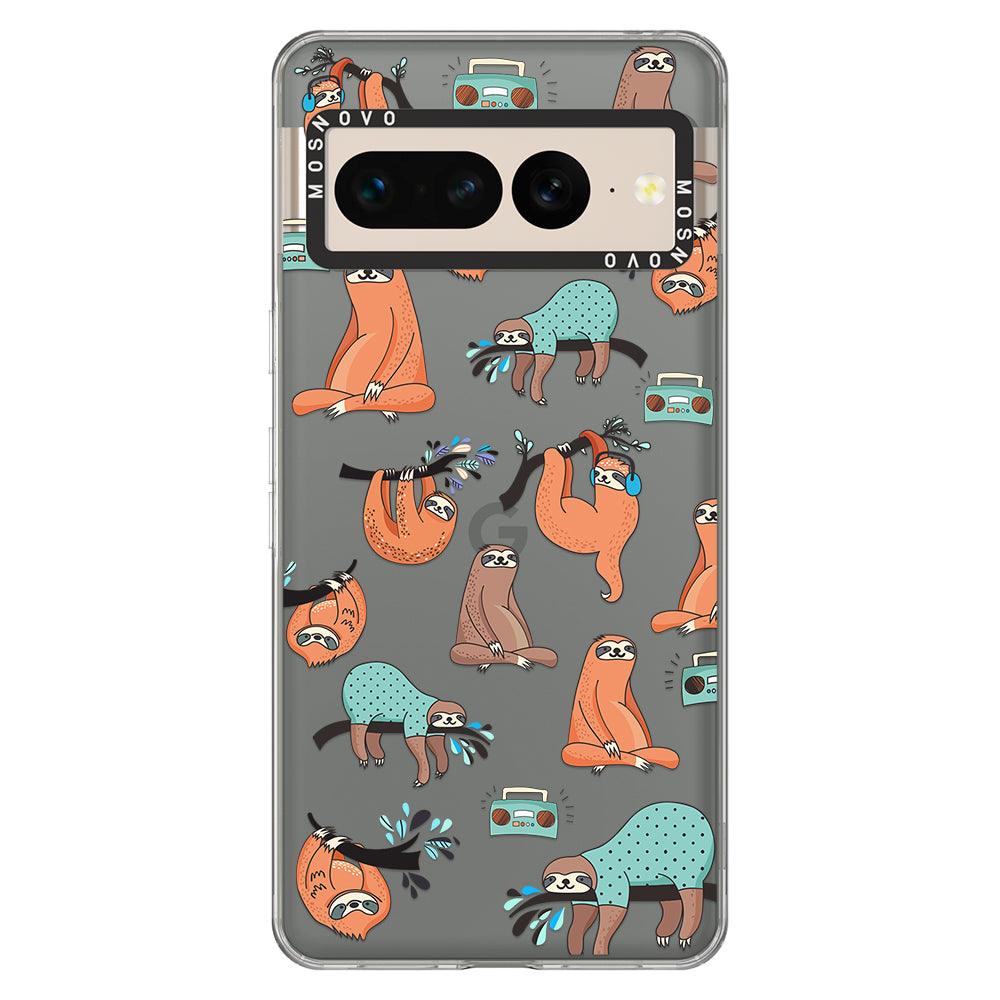 Musical Sloth Phone Case - Google Pixel 7 Pro Case - MOSNOVO