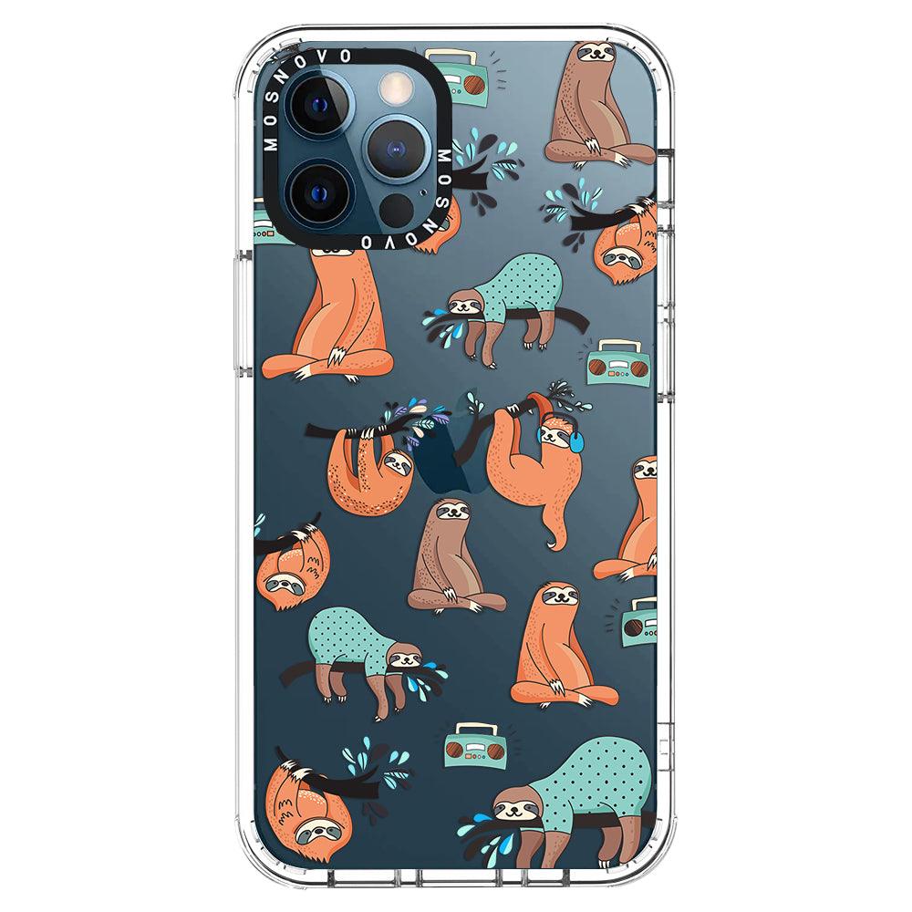 Musical Sloth Phone Case - iPhone 12 Pro Max Case - MOSNOVO
