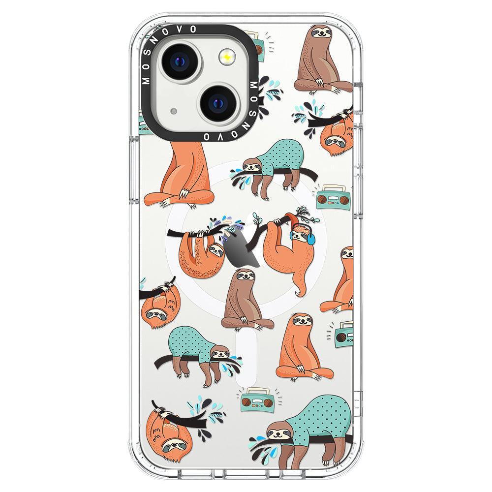 Musical Sloth Phone Case - iPhone 13 Case - MOSNOVO