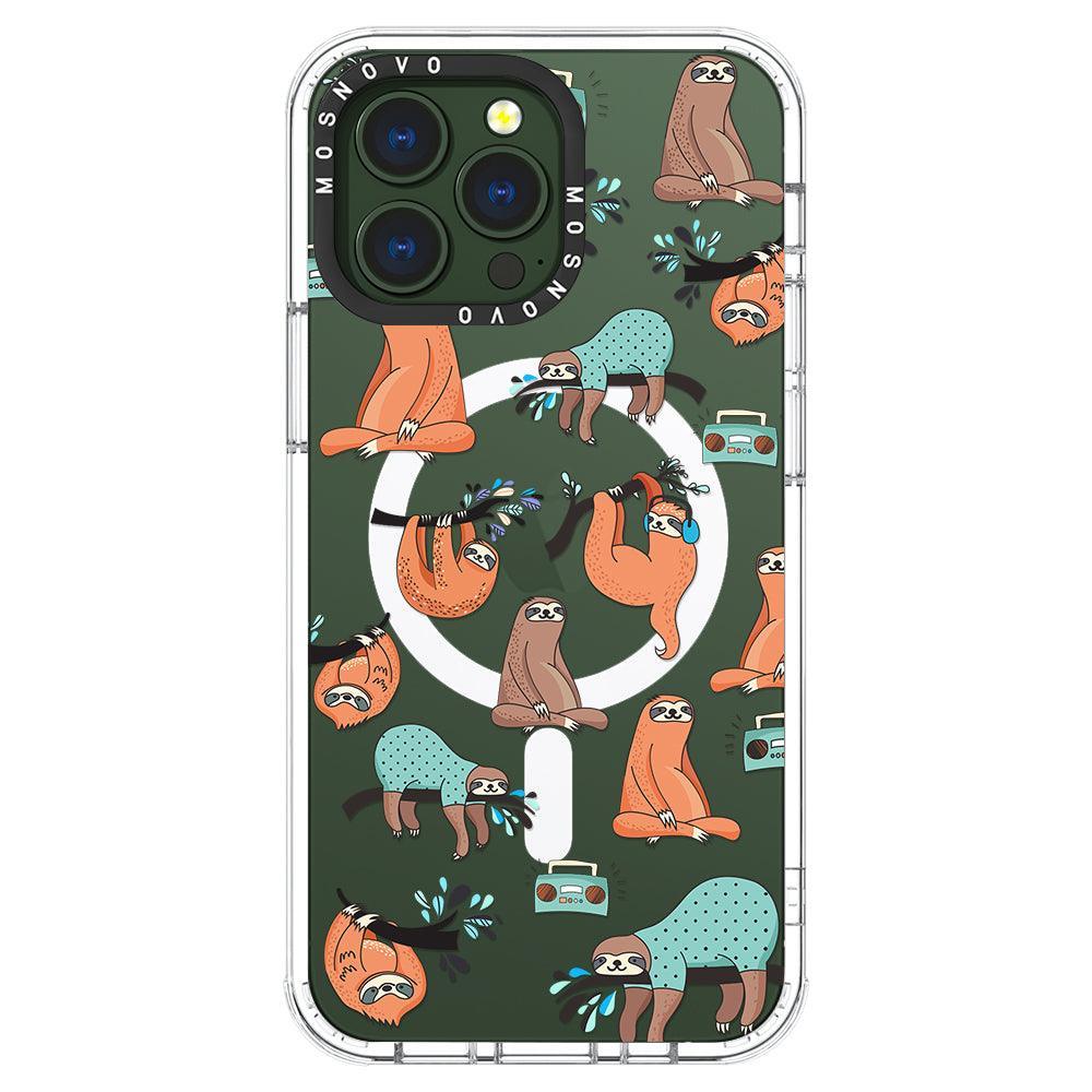 Musical Sloth Phone Case - iPhone 13 Pro Case - MOSNOVO
