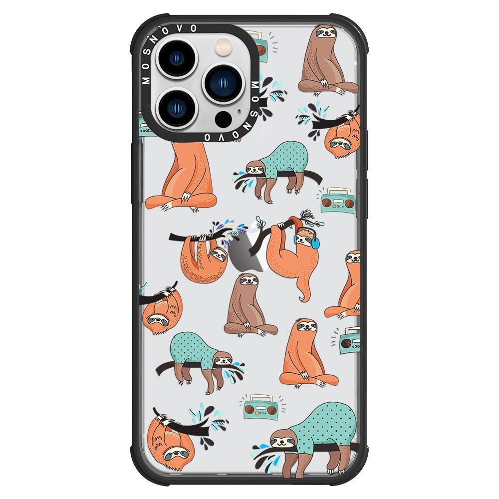 Musical Sloth Phone Case - iPhone 13 Pro Max Case - MOSNOVO
