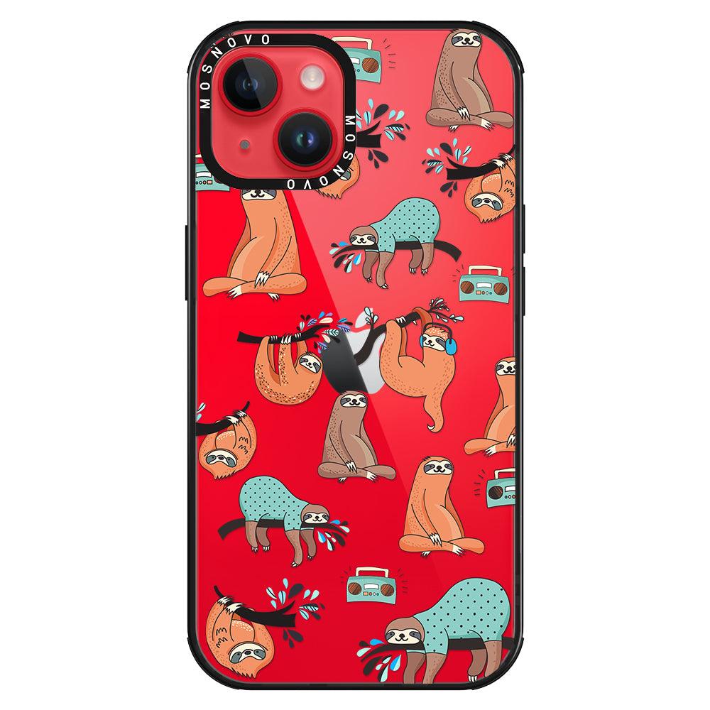 Musical Sloth Phone Case - iPhone 14 Case - MOSNOVO