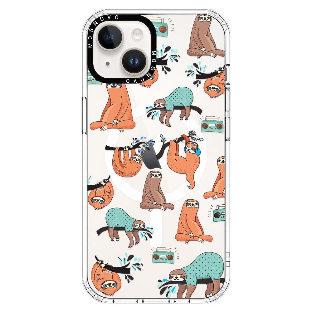 Musical Sloth Phone Case - iPhone 14 Case - MOSNOVO