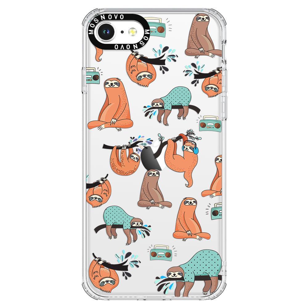 Musical Sloth Phone Case - iPhone 8 Case - MOSNOVO