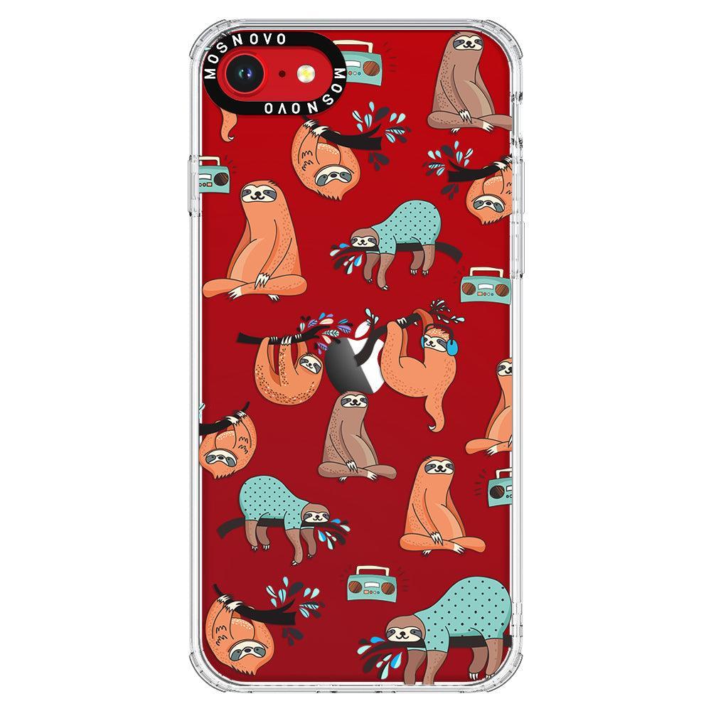 Musical Sloth Phone Case - iPhone SE 2020 Case - MOSNOVO