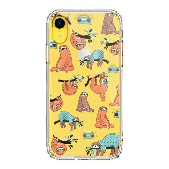 Musical Sloth Phone Case - iPhone XR Case - MOSNOVO