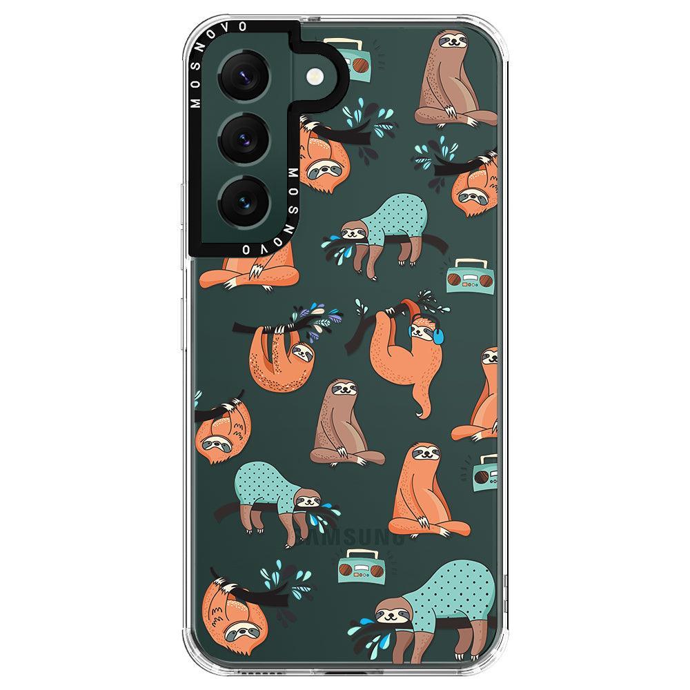 Musical Sloth Phone Case - Samsung Galaxy S22 Case - MOSNOVO