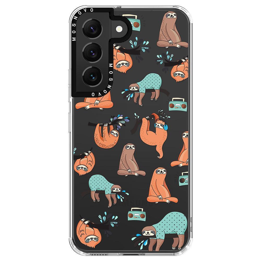Musical Sloth Phone Case - Samsung Galaxy S22 Plus Case - MOSNOVO