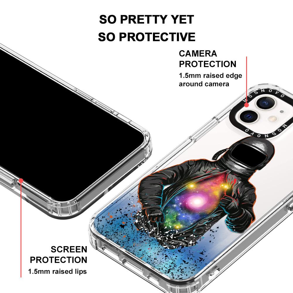 Mystery Astronaut Phone Case - iPhone 12 Mini Case - MOSNOVO
