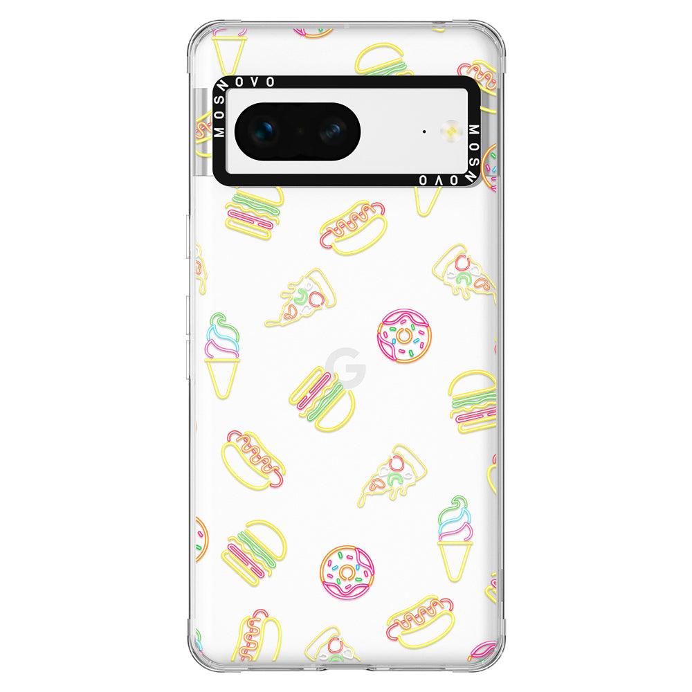Neon Junk Food Phone Case - Google Pixel 7 Case - MOSNOVO