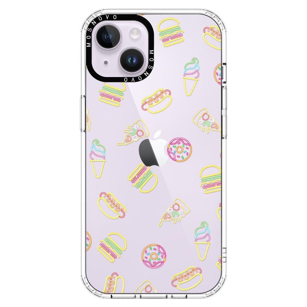 Neon Junk Food Phone Case - iPhone 14 Plus Case – MOSNOVO