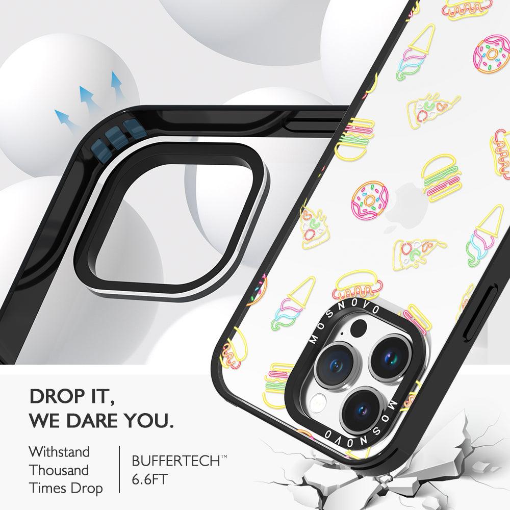 Neon Burgers Phone Case - iPhone 14 Pro Max Case - MOSNOVO