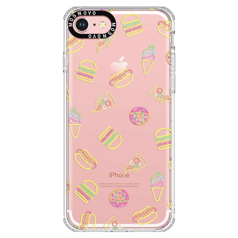 Neon Burgers Phone Case - iPhone 7 Case - MOSNOVO