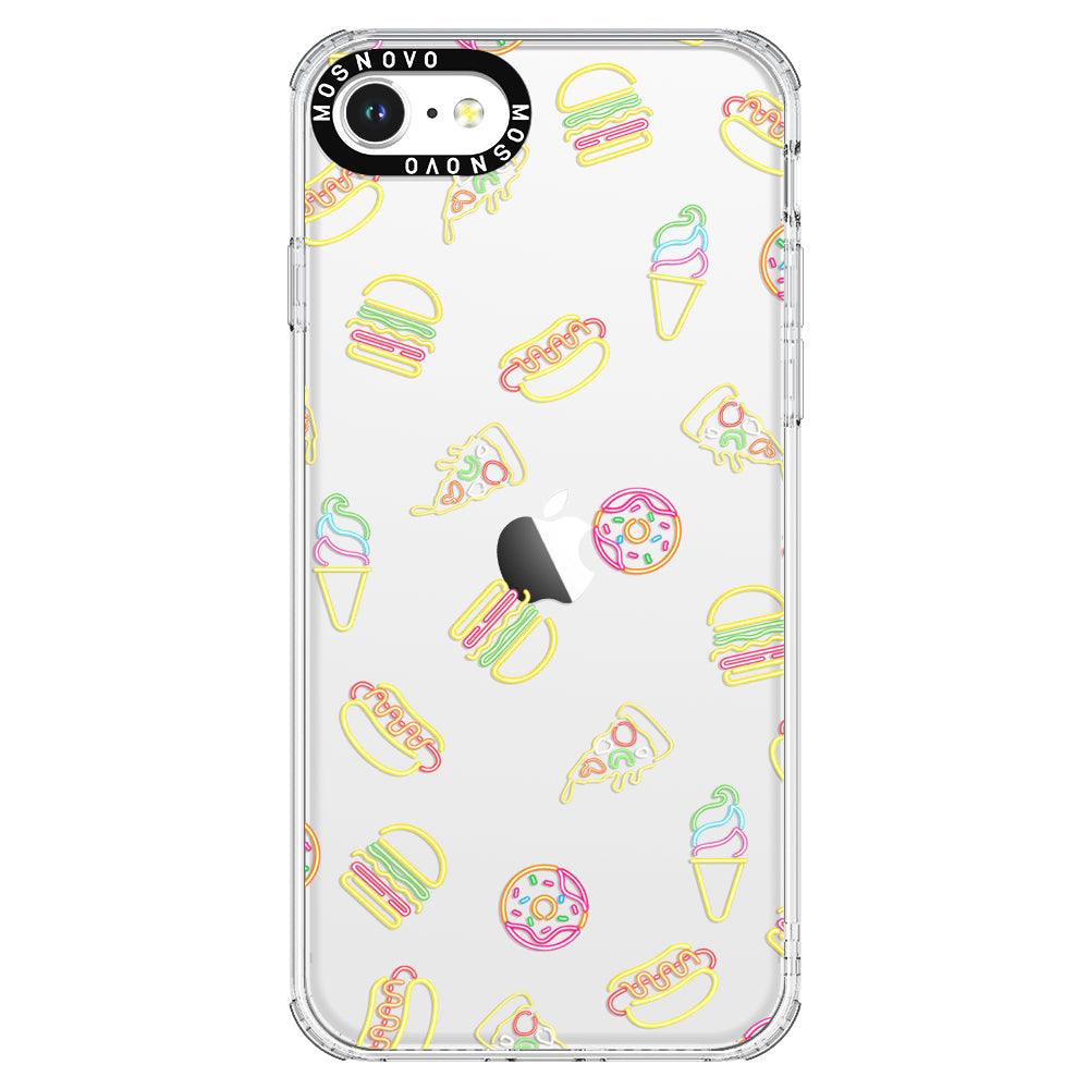 Neon Burgers Phone Case - iPhone 8 Case - MOSNOVO