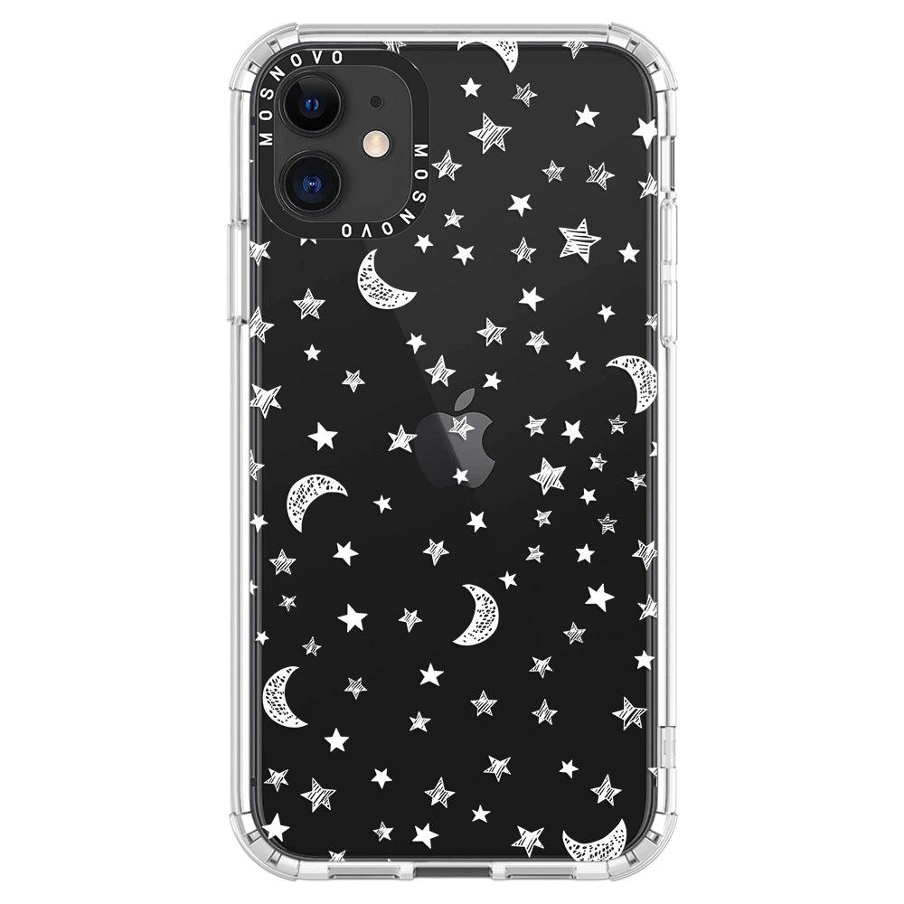 Night Moon Sky Phone Case - iPhone 11 Case - MOSNOVO