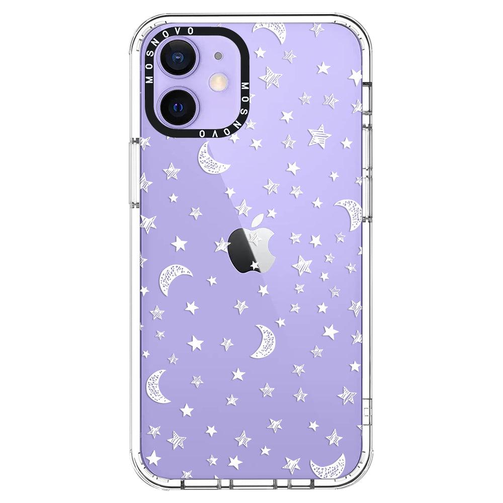 Night Moon Sky Phone Case - iPhone 12 Mini Case - MOSNOVO