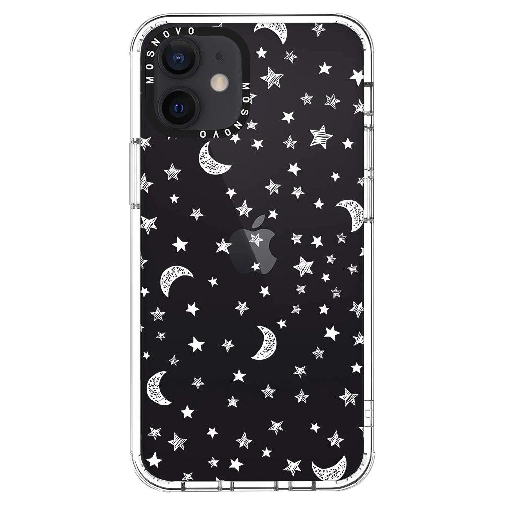 Night Moon Sky Phone Case - iPhone 12 Mini Case - MOSNOVO