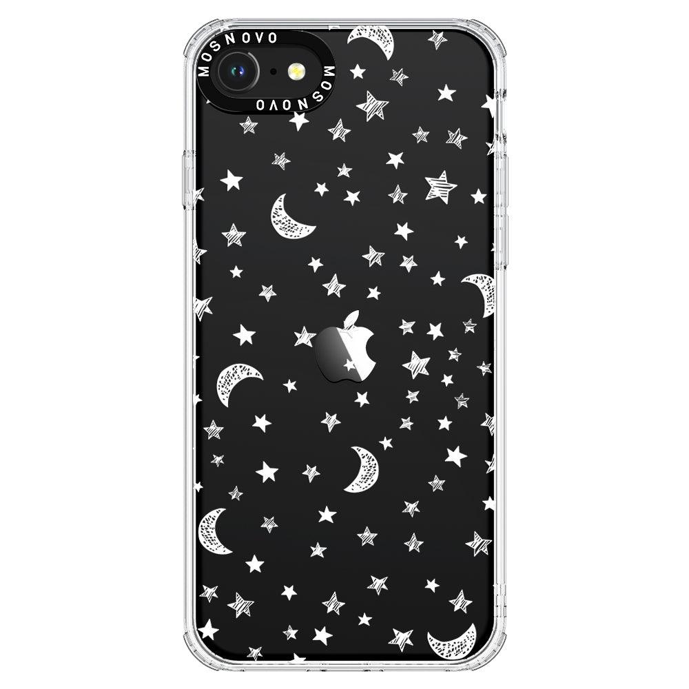 Night Moon Sky Phone Case - iPhone SE 2020 Case - MOSNOVO