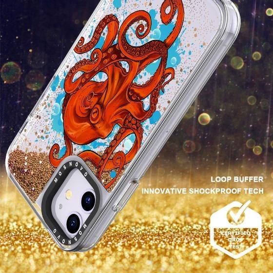 Octupus Glitter Phone Case - iPhone 11 Case - MOSNOVO