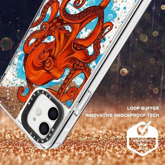 Octupus Glitter Phone Case - iPhone 12 Case - MOSNOVO