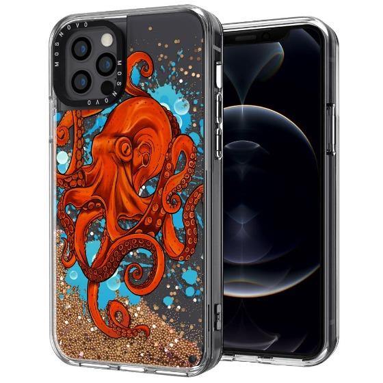 Octupus Glitter Phone Case - iPhone 12 Pro Max Case - MOSNOVO