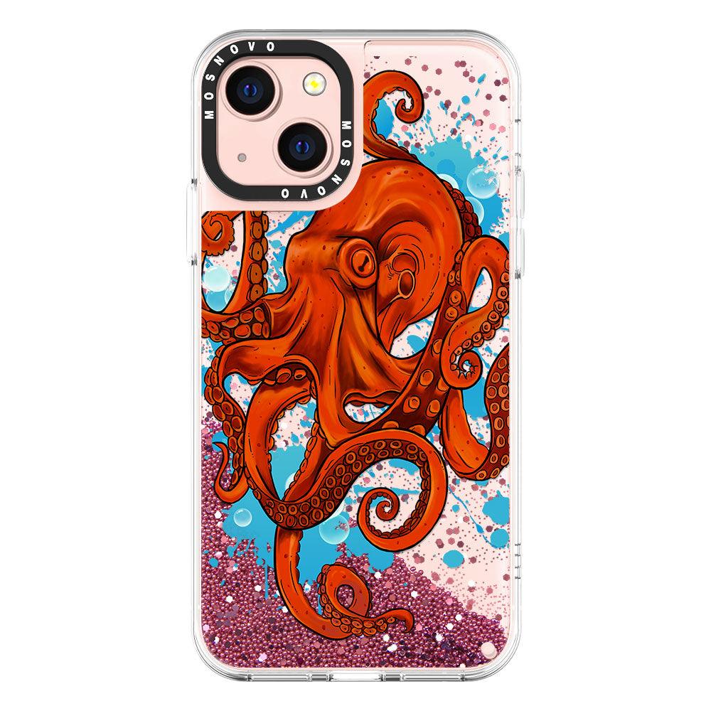Octupus Glitter Phone Case - iPhone 13 Case - MOSNOVO