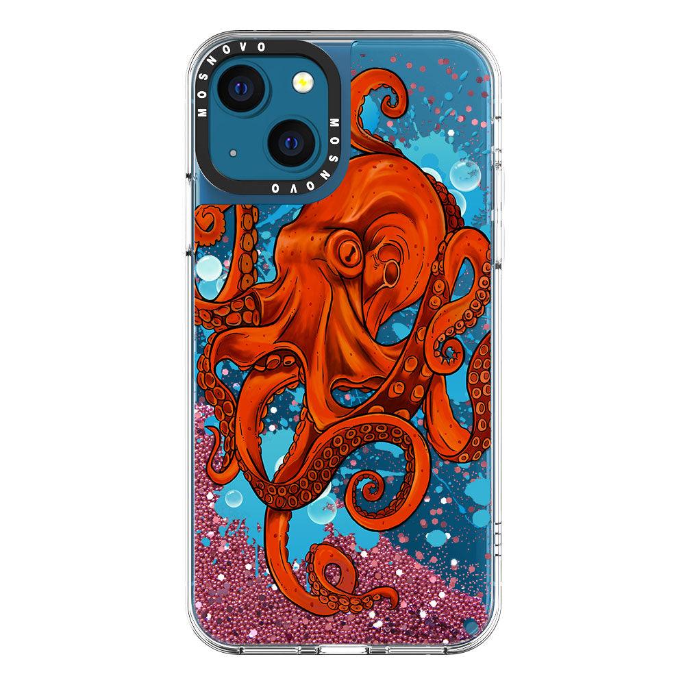 Octupus Glitter Phone Case - iPhone 13 Case - MOSNOVO