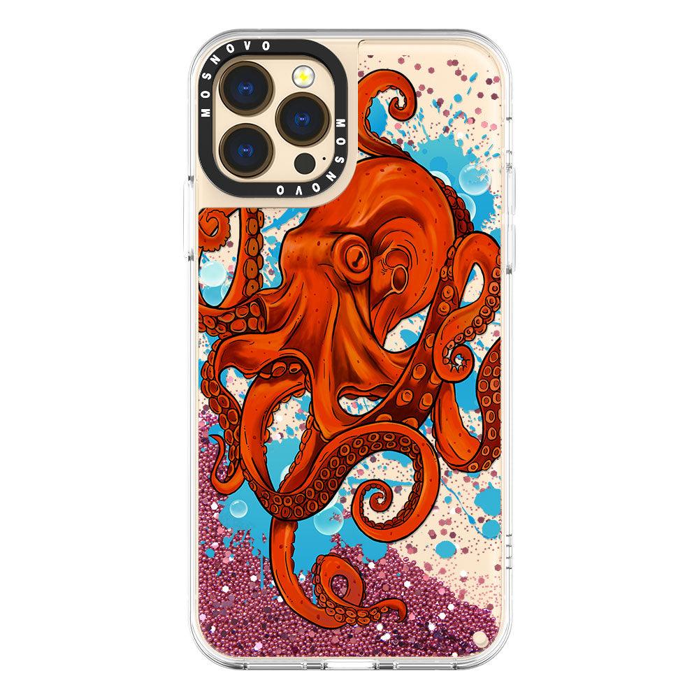 Octupus Glitter Phone Case - iPhone 13 Pro Max Case - MOSNOVO