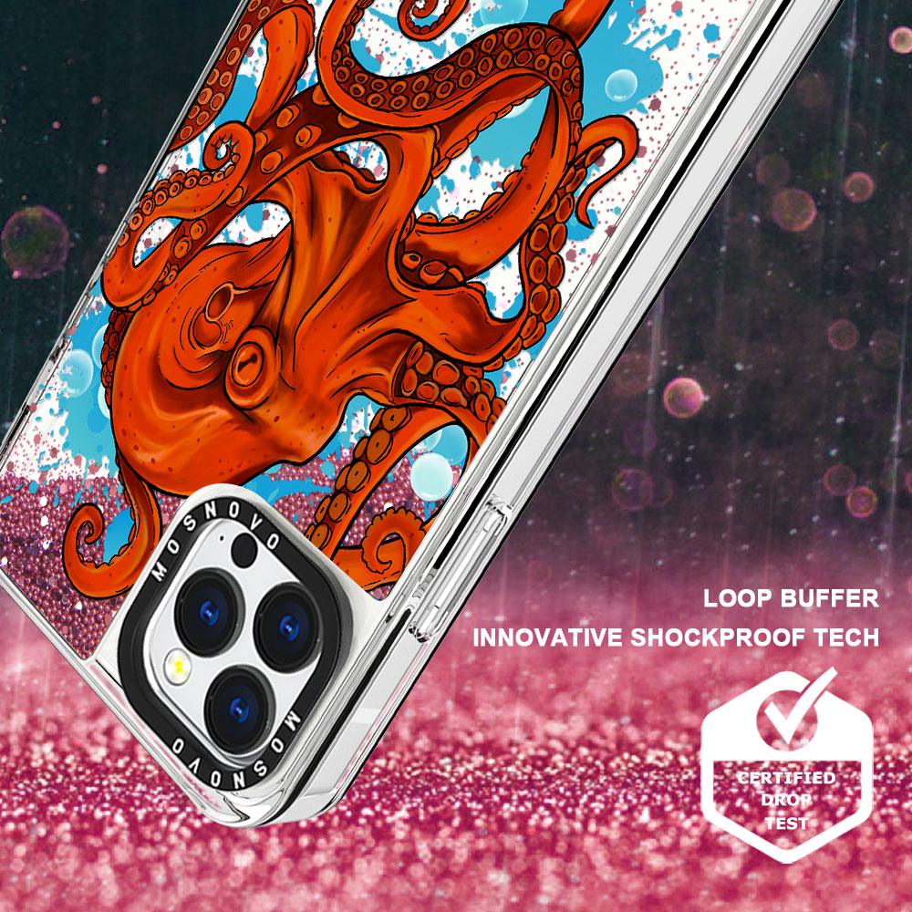 Octupus Glitter Phone Case - iPhone 13 Pro Max Case - MOSNOVO