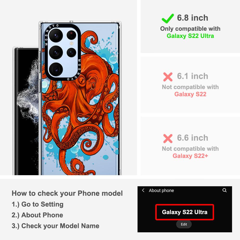 Octupus Phone Case - Samsung Galaxy S22 Ultra Case - MOSNOVO