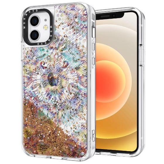 Ombre Mandala Glitter Phone Case - iPhone 12 Case - MOSNOVO