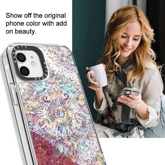 Ombre Mandala Glitter Phone Case - iPhone 12 Mini Case