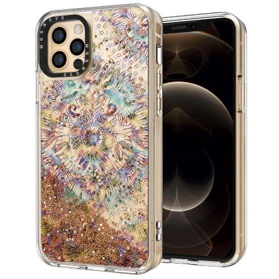 Ombre Mandala Glitter Phone Case - iPhone 12 Pro Max Case - MOSNOVO