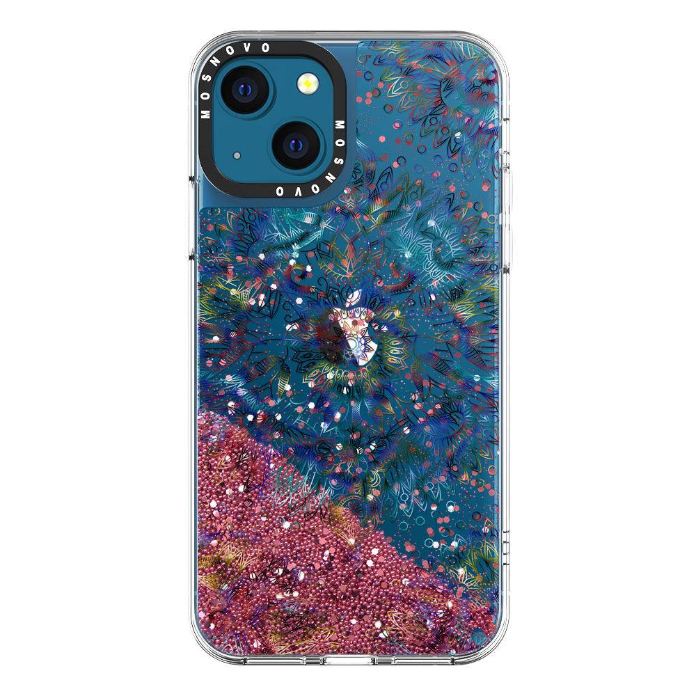 Ombre Mandala Glitter Phone Case - iPhone 13 Case - MOSNOVO