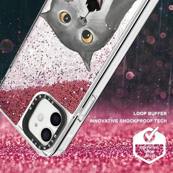 OMG Cat Glitter Phone Case - iPhone 12 Mini Case - MOSNOVO
