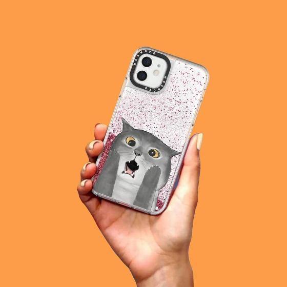 OMG Cat Glitter Phone Case - iPhone 12 Mini Case - MOSNOVO