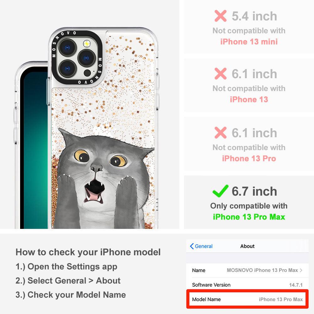 OMG Cat Glitter Phone Case - iPhone 13 Pro Max Case - MOSNOVO