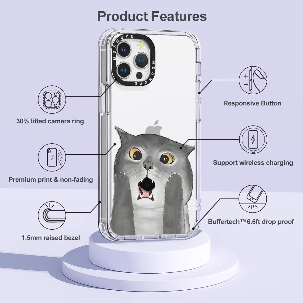 OMG Cat Phone Case - iPhone 12 Pro Max Case - MOSNOVO