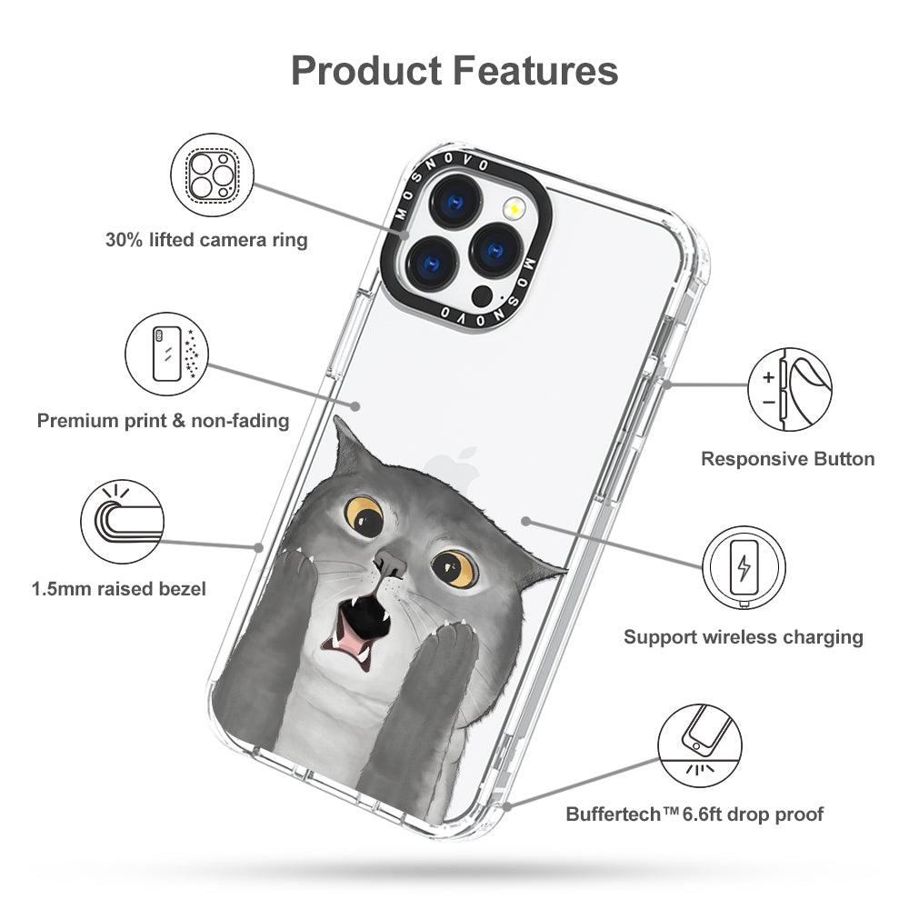 OMG Cat Phone Case - iPhone 13 Pro Max Case - MOSNOVO