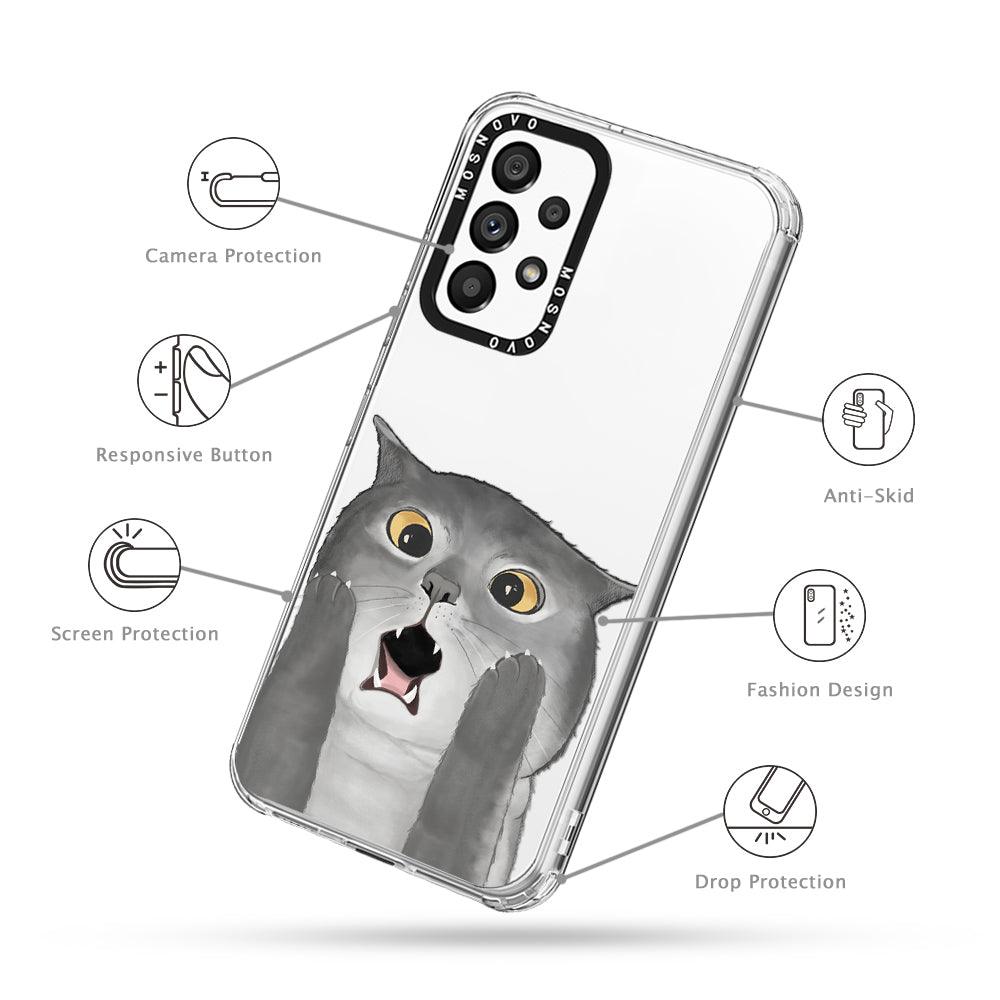OMG Cat Phone Case - Samsung Galaxy A53 Case - MOSNOVO