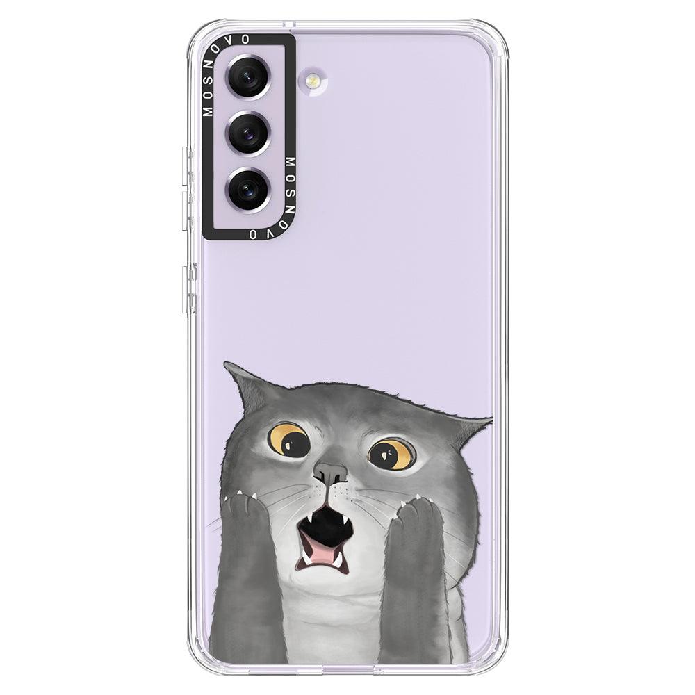 OMG Cat Phone Case - Samsung Galaxy S21 FE Case - MOSNOVO