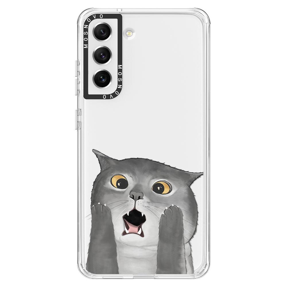 OMG Cat Phone Case - Samsung Galaxy S21 FE Case - MOSNOVO