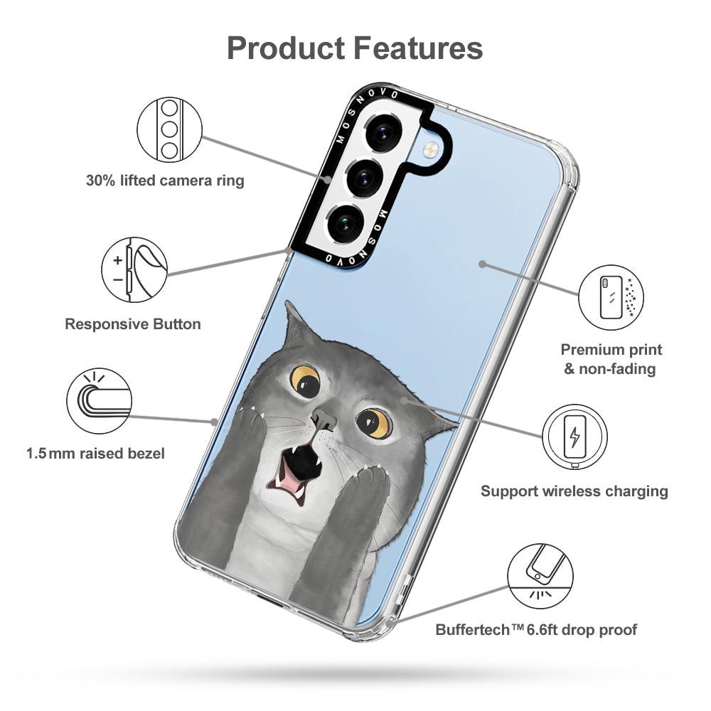 OMG Cat Phone Case - Samsung Galaxy S22 Plus Case - MOSNOVO
